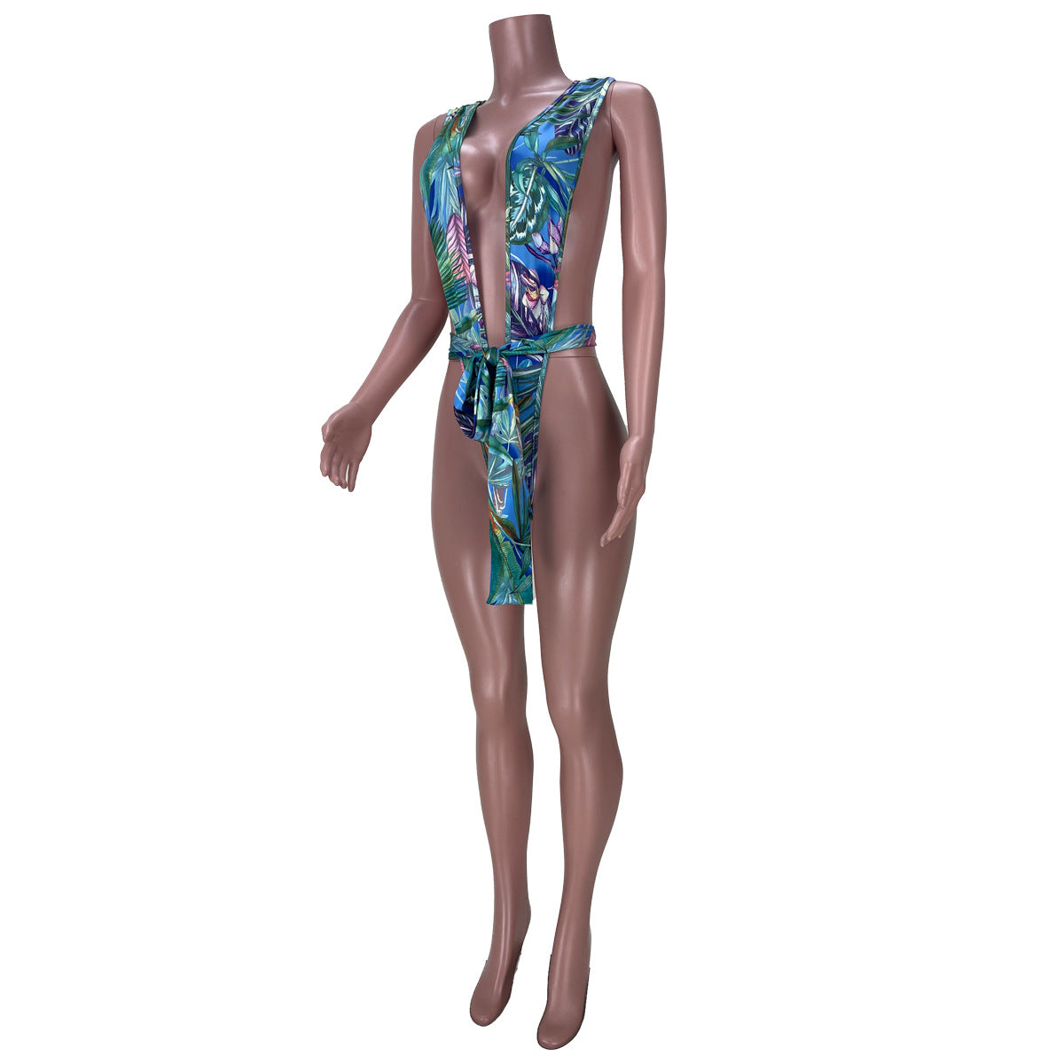 LADIES ONE PIECE SWIMSUIT RED / GREEN / BLUE (SIZE S - 2XL)