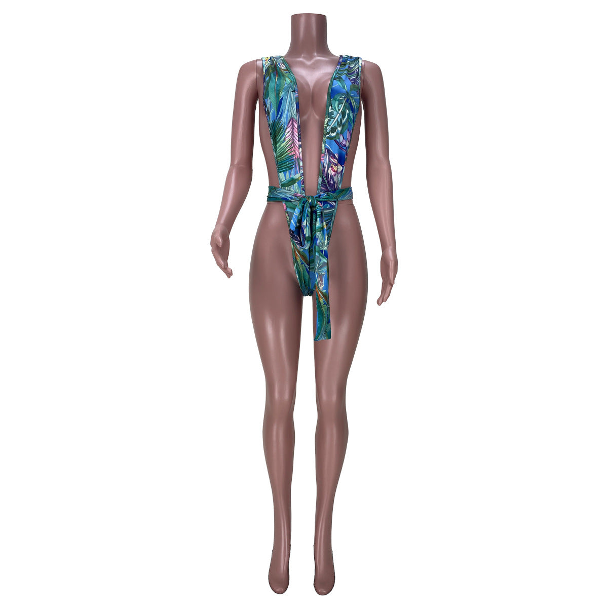 LADIES ONE PIECE SWIMSUIT RED / GREEN / BLUE (SIZE S - 2XL)