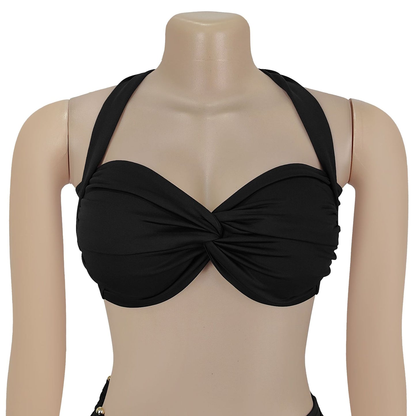 Ladies sexy summer strapless lace up two piece halter neck top and pants set Black / red / brown / white (Size S - 2XL)