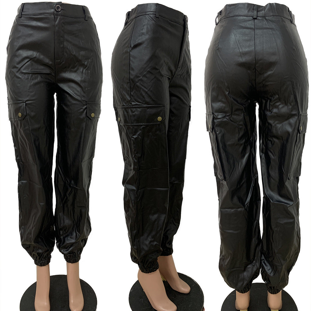 Ladies stylish fashion sexy belted cargo pants 7 different colours (Size S - XL)