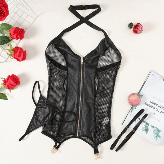 ONE PIECE SEXY LINGERIE  BLACK  SIZE (S-L)
