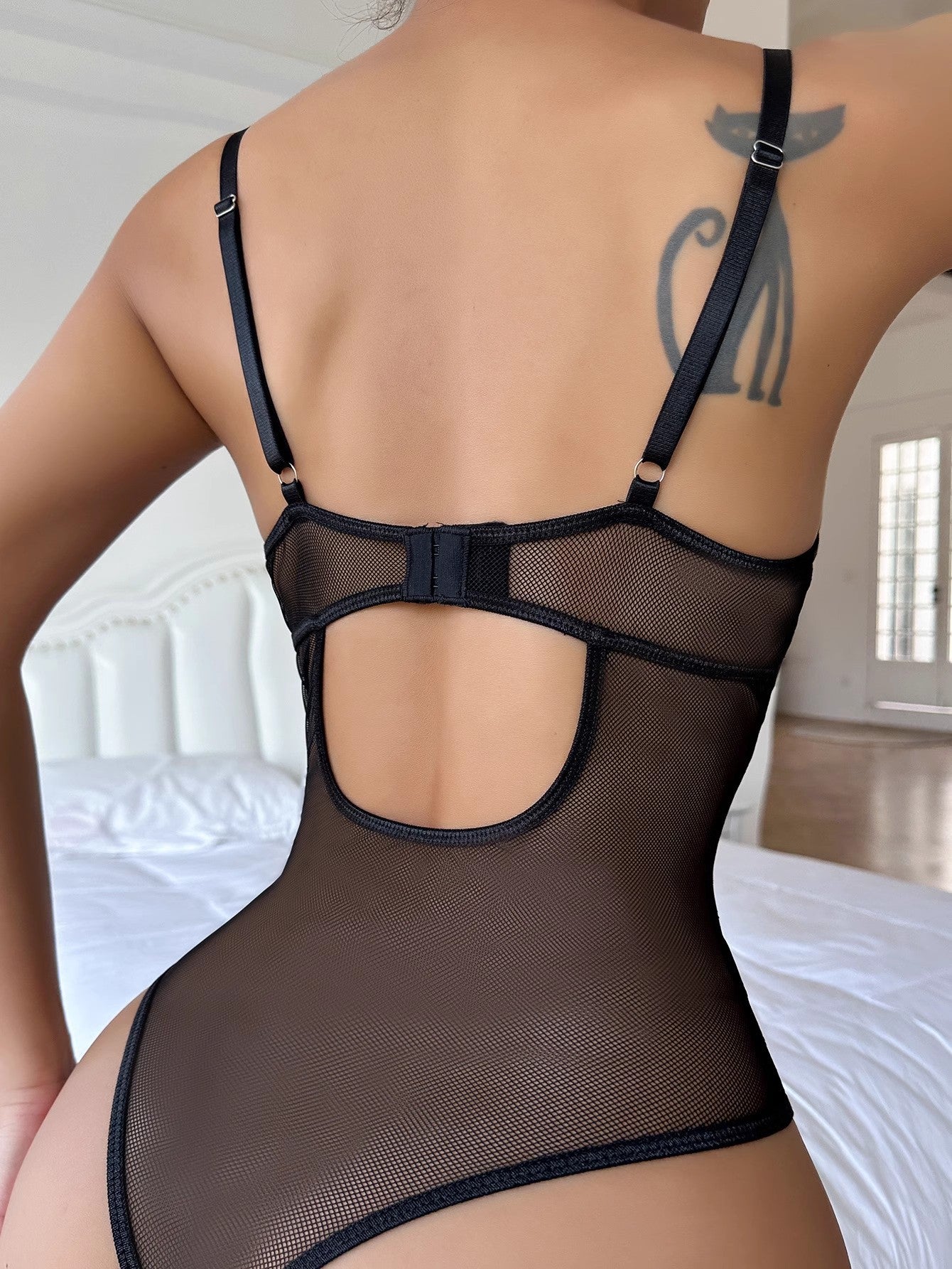 ONE PIECE LEOPARD TEDDY LINGERIE   LEOPARD   (SIZE S-2XL)