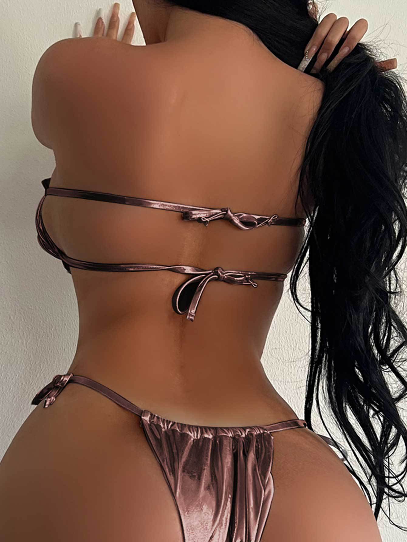 LADIES TWO PIECE BIKINI SWIMWEAR     VARIOUS COLOURS     (SIZE  S-L)