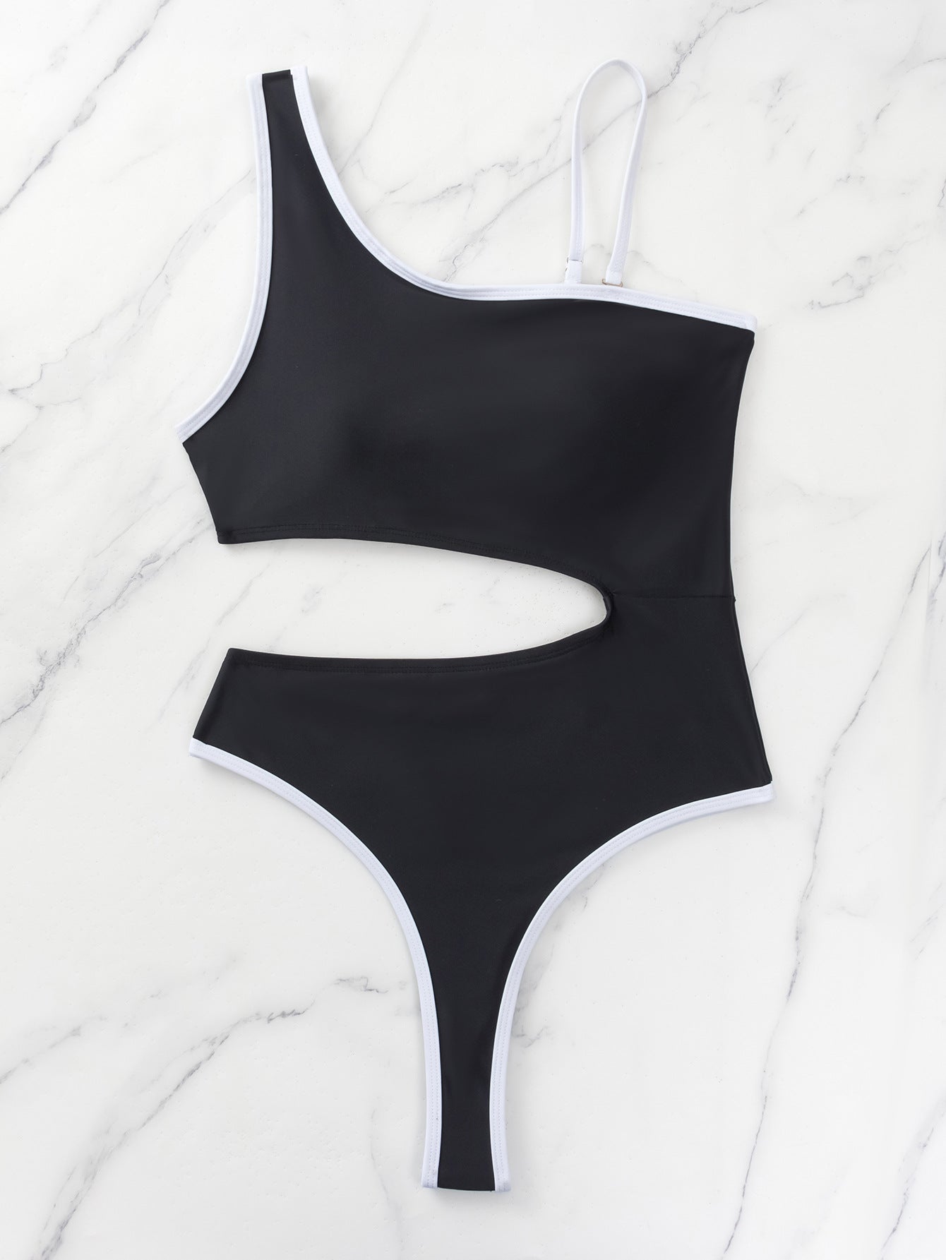 LADIES ONE PIECE SWIMSUIT SWIMWEAR     BLACK     (SIZE  S-XL)