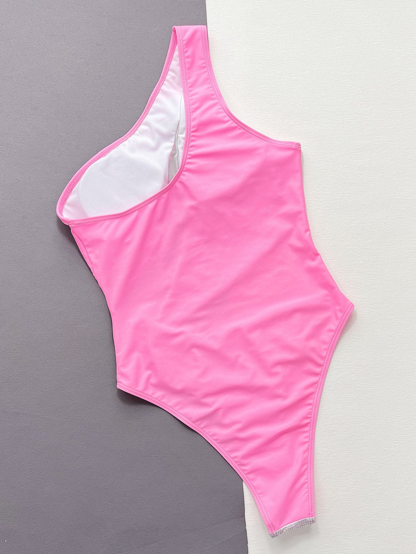 LADIES ONE PIECE SWIMSUIT SWIMWEAR     PINK / WHITE / BLACK     (SIZE  S-L)