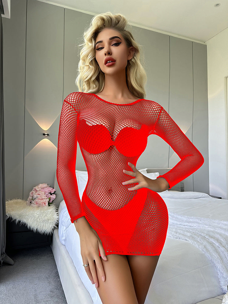 LADIES SEXY MESH LINGERIE DRESS      DIFFERENT COLOURS     (ONE SIZE)