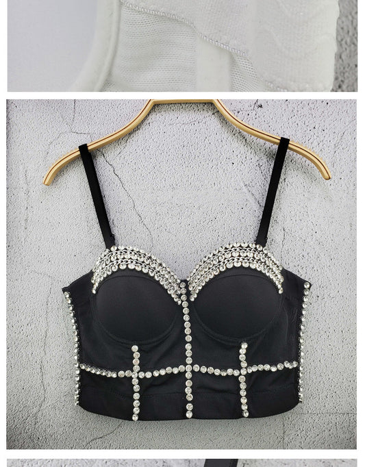 LADIES CROPPED BRA TOP TANK TOP      DIFFERENT COLOURS      (SIZE  34/75  / 36/80  /  38/85  /  40/90)