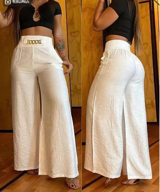 LADIES WIDE LEG PANTS      6 COLOURS       (SIZE  S - 2XL)