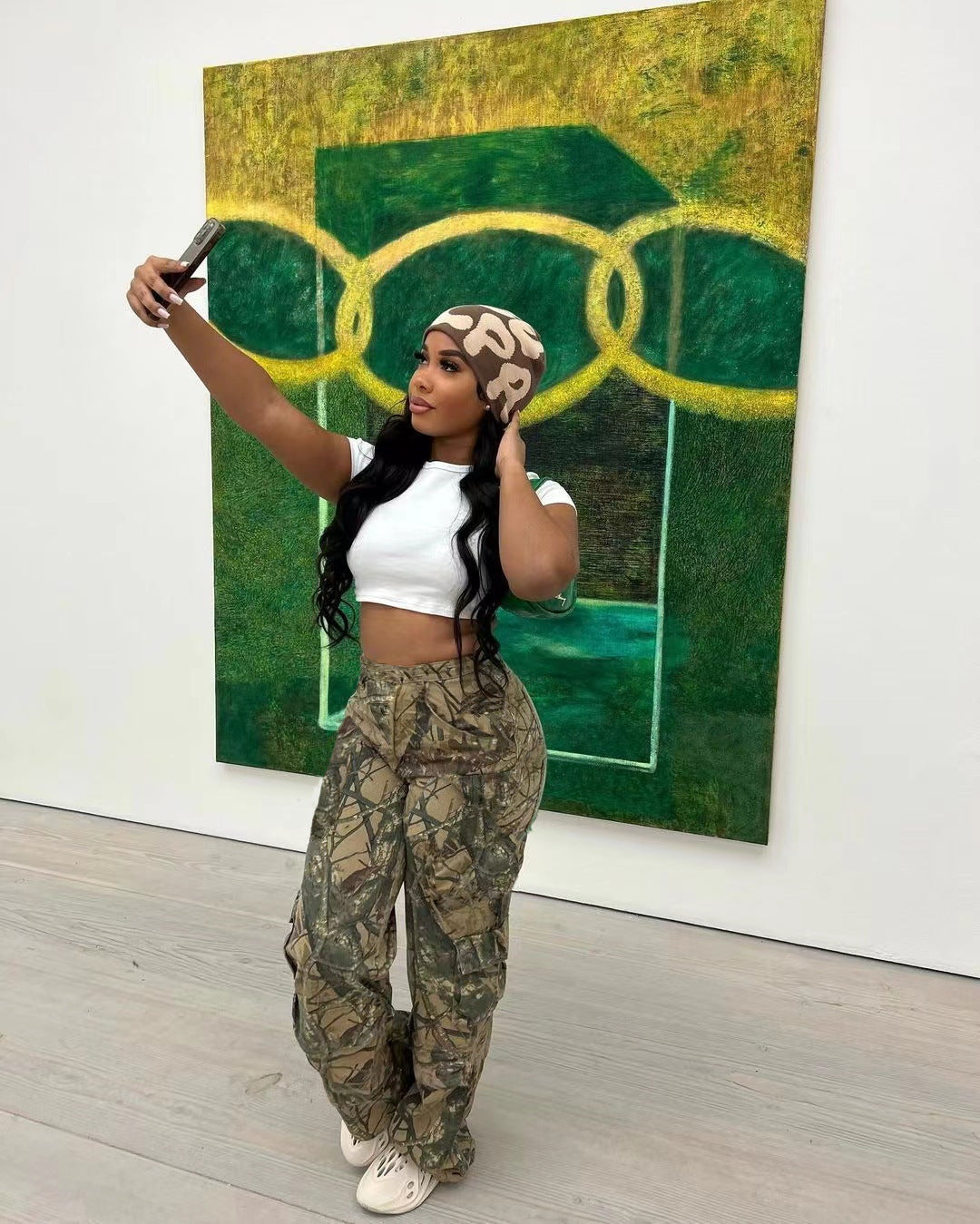 LADIES CAMO CARGO PANTS        GREEN / GRAY / EARTH        (SIZE  S - 2XL)