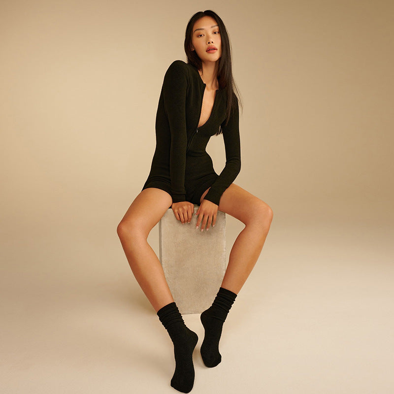 LADIES LONG SLEEVE JUMPSUIT / ROMPER / PLAYSUIT        BLUE / BLACK / WHITE        (SIZE  S - L)