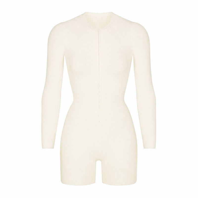 LADIES LONG SLEEVE JUMPSUIT / ROMPER / PLAYSUIT        BLUE / BLACK / WHITE        (SIZE  S - L)