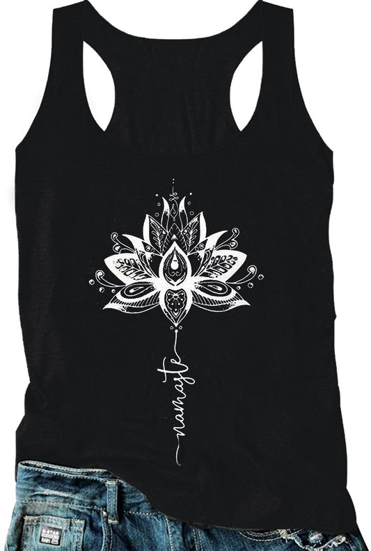 LADIES PLUS SIZE TANK TOP        BLACK        (SIZE  XL - 5XL)
