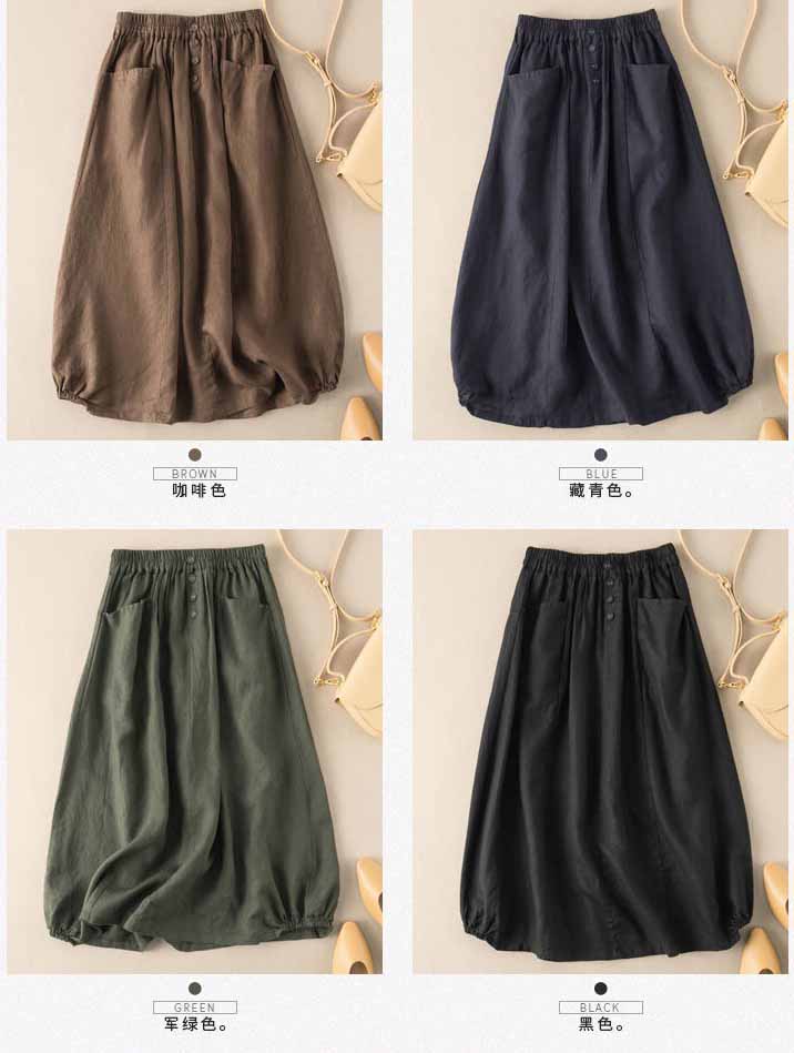LADIES PLUS SIZE SKIRT           BLACK / KHAKI / ARMY GREEN / NAVY BLUE           (SIZE  M - 2XL)