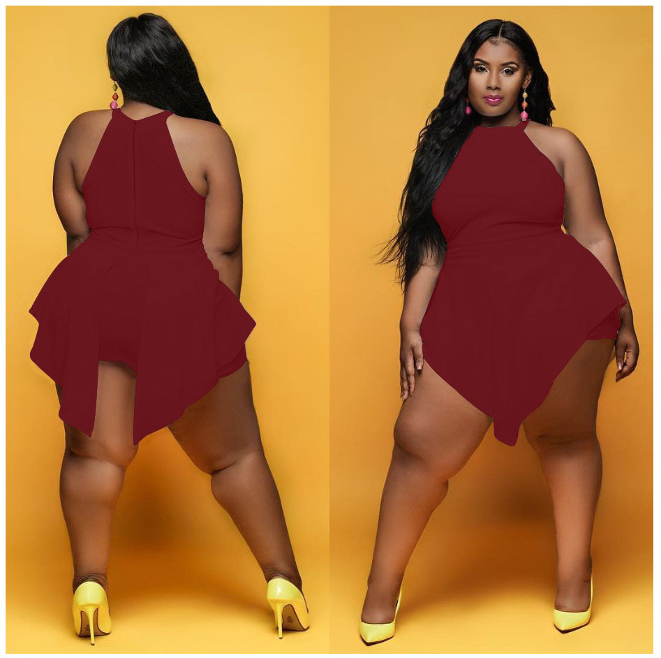 LADIES PLUS SIZE JUMPSUIT / ROMPER            5 COLOURS             (SIZE  L - 5XL)