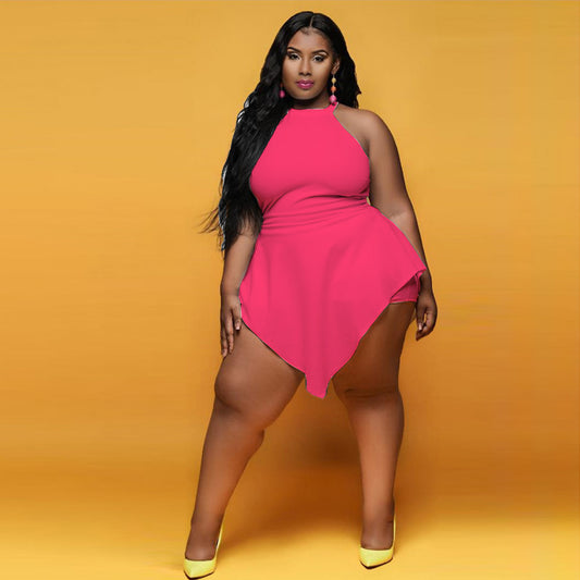 LADIES PLUS SIZE JUMPSUIT / ROMPER            5 COLOURS             (SIZE  L - 5XL)