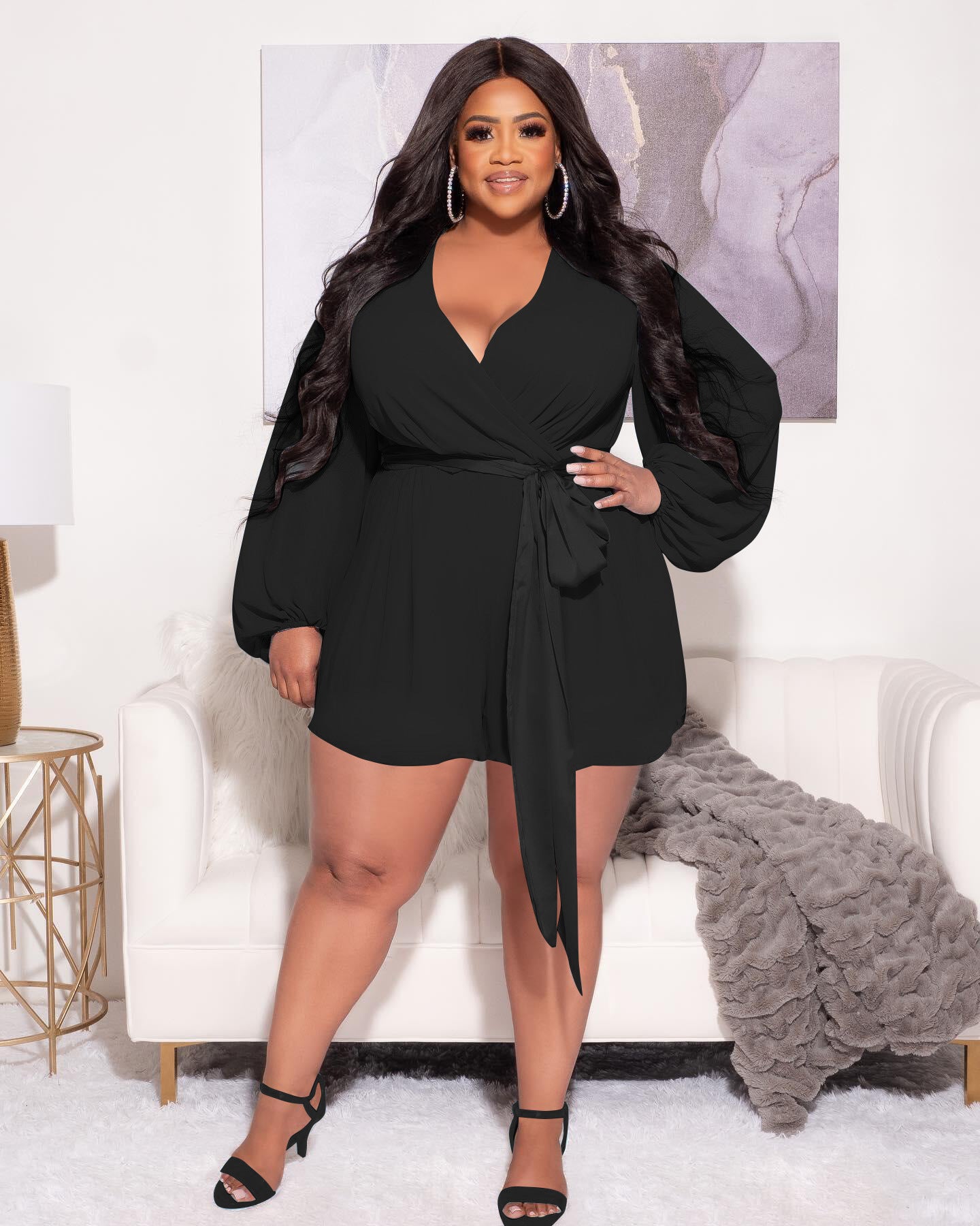 LADIES PLUS SIZE JUMPSUIT / ROMPER            WHITE / RED / BLACK / LIGHT BLUE             (SIZE  XL - 5XL)