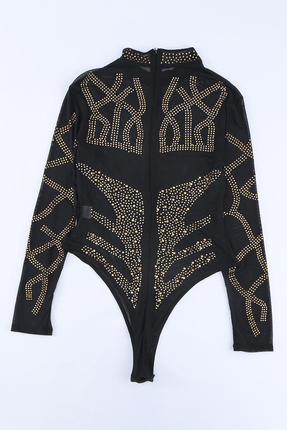 LADIES PLUS SIZE ONE PIECE BODYSUIT          BLACK / APRICOT          (SIZE  S - 2XL)