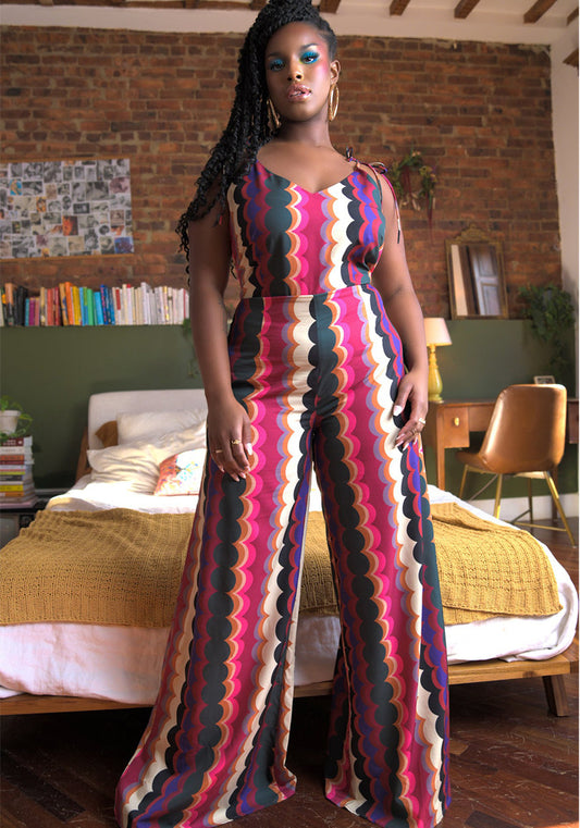 LADIES PLUS SIZE JUMPSUIT              (SIZE  XL - 5XL)