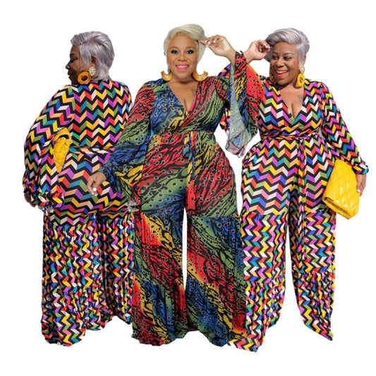 LADIES PLUS SIZE JUMPSUIT            (SIZE  XL - 5XL)