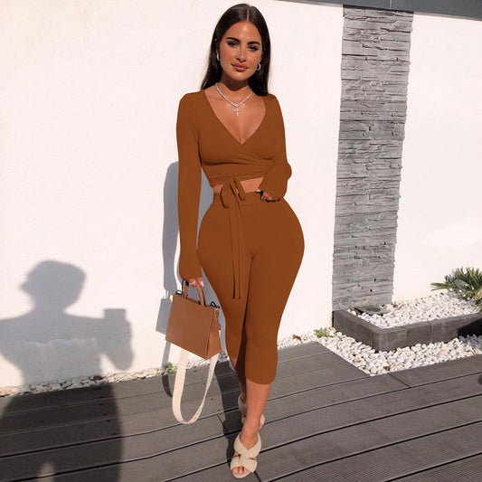 LADIES PLUS SIZE TWO PIECE SET            BROWN / ORANGE / BLUE / APRICOT            (SIZE  XL - 4XL)