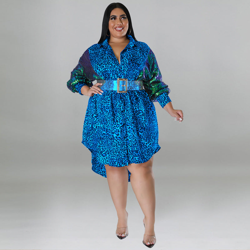LADIES PLUS SIZE DRESS            RED / BLUE / GREEN / BROWN / PURPLE             (SIZE  XL - 5XL)