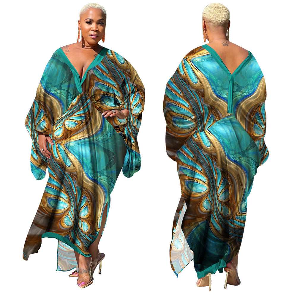 LADIES PLUS SIZE LONG SLEEVE DRESS            5 COLOURS               (SIZE  XL - 5XL)