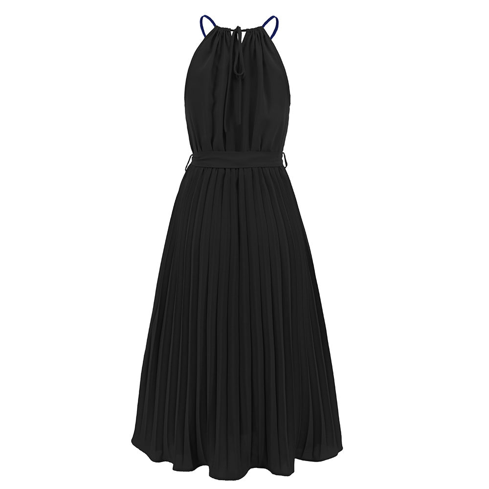 LADIES SLEEVELESS DRESS              PINK / GREEN / WHITE / BLACK / BLUE              (SIZE  S - 2XL)