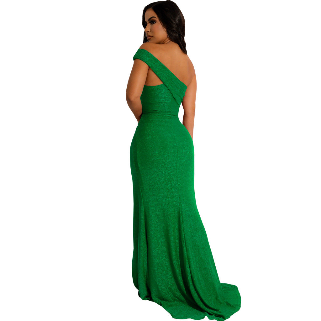 LADIES DRESS WITH SLIT            6 COLOURS            (SIZE  S - 2XL)