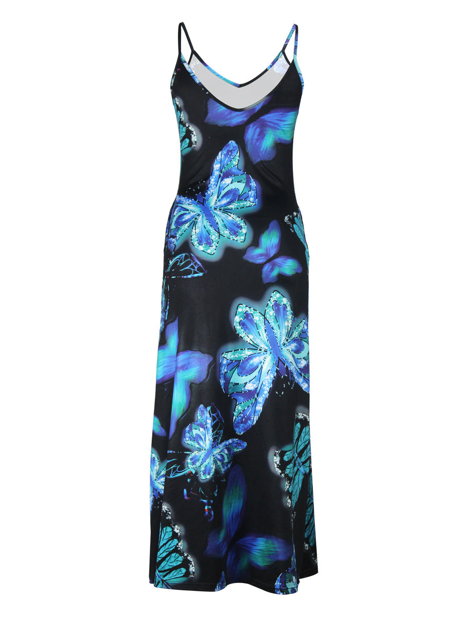 LADIES LONG SUMMER DRESS            12 DIFFERENT COLOURS                (SIZE  S - 2XL)