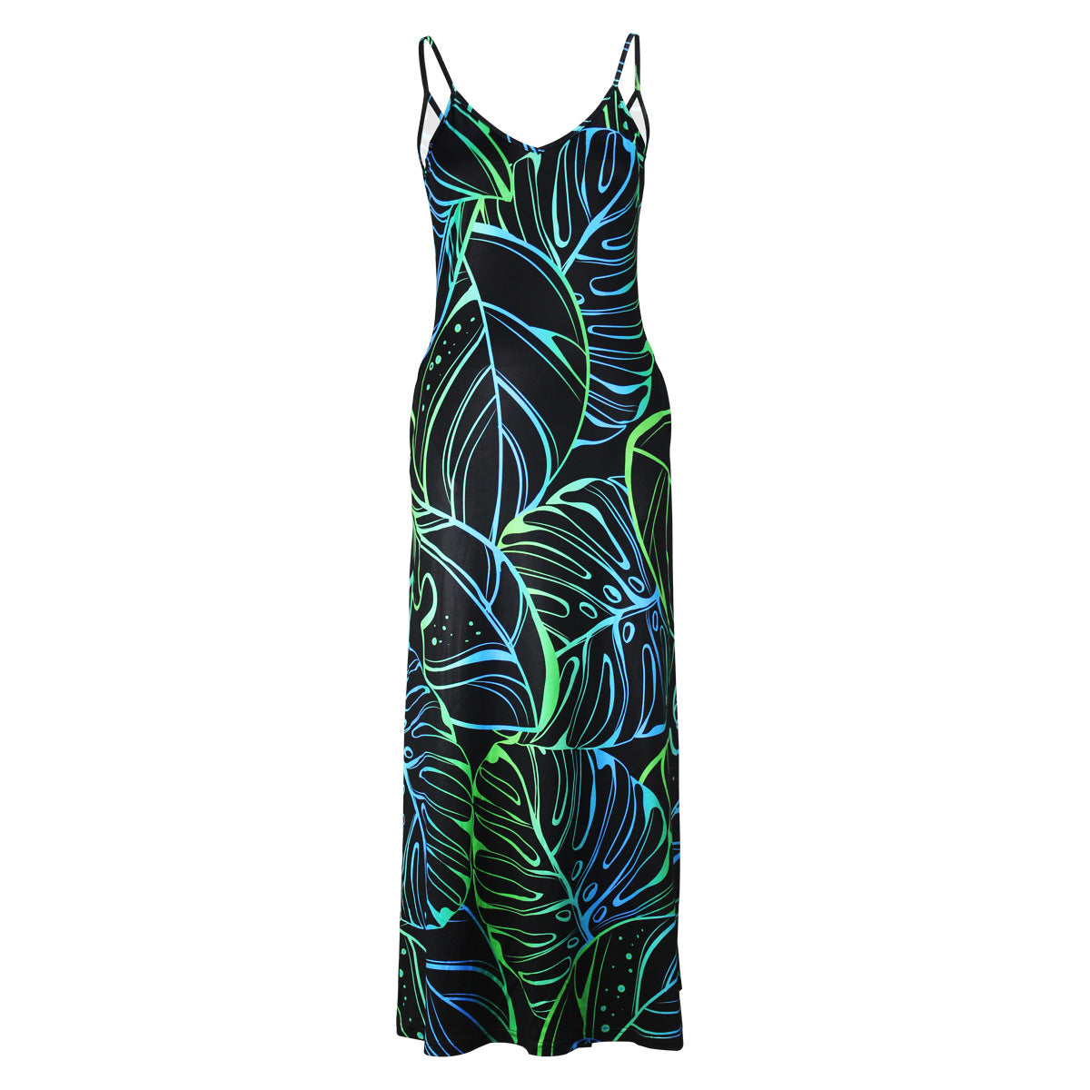 LADIES LONG SUMMER DRESS            12 DIFFERENT COLOURS                (SIZE  S - 2XL)