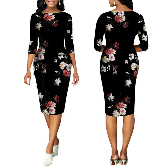 LADIES FLORAL & PRINTED DRESS            24 DIFFERENT COLOURS / VARIETIES              (SIZE  S - 2XL)