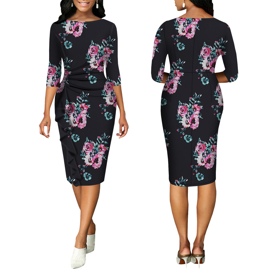 LADIES FLORAL & PRINTED DRESS            24 DIFFERENT COLOURS / VARIETIES              (SIZE  S - 2XL)