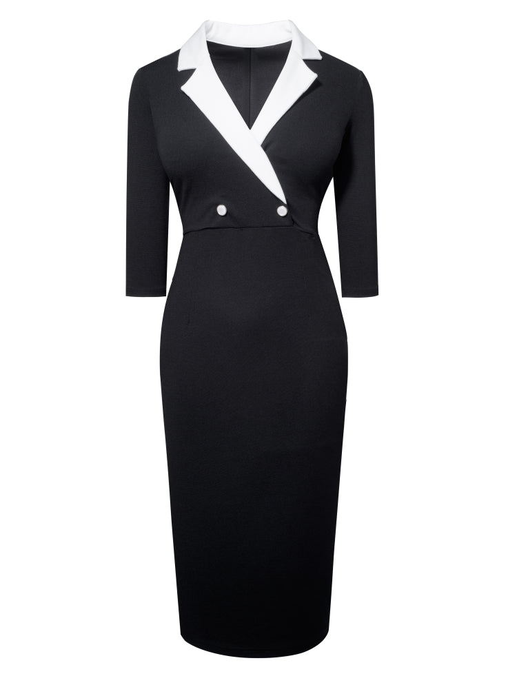 LADIES DRESS          BLACK / RED            (SIZE  S - XL)
