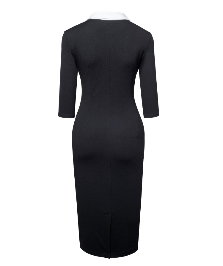 LADIES DRESS          BLACK / RED            (SIZE  S - XL)