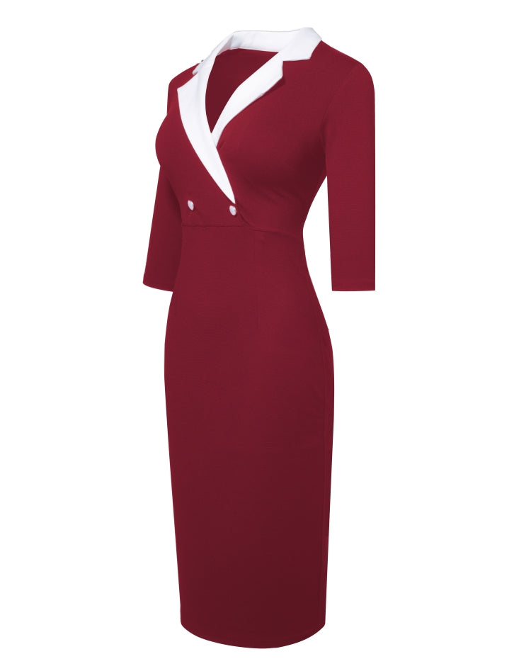 LADIES DRESS          BLACK / RED            (SIZE  S - XL)