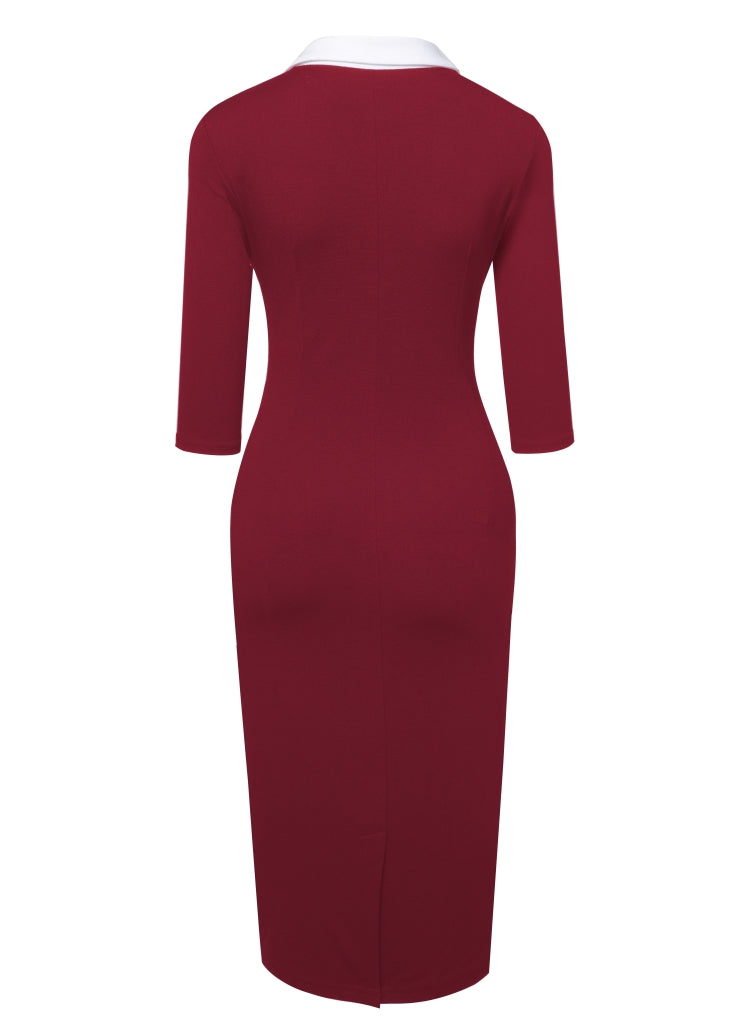 LADIES DRESS          BLACK / RED            (SIZE  S - XL)