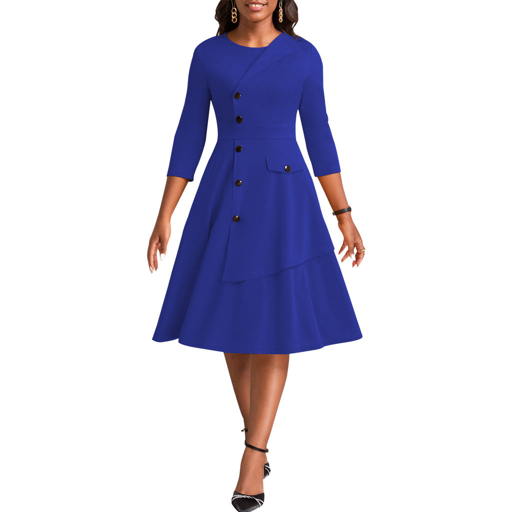 LADIES DRESS             BLACK / BLUE / MUSTARD YELLOW             (SIZE  S - 2XL)
