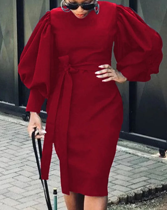 LADIES DRESS               BLACK / RED / WHITE               (SIZE  S - 2XL)