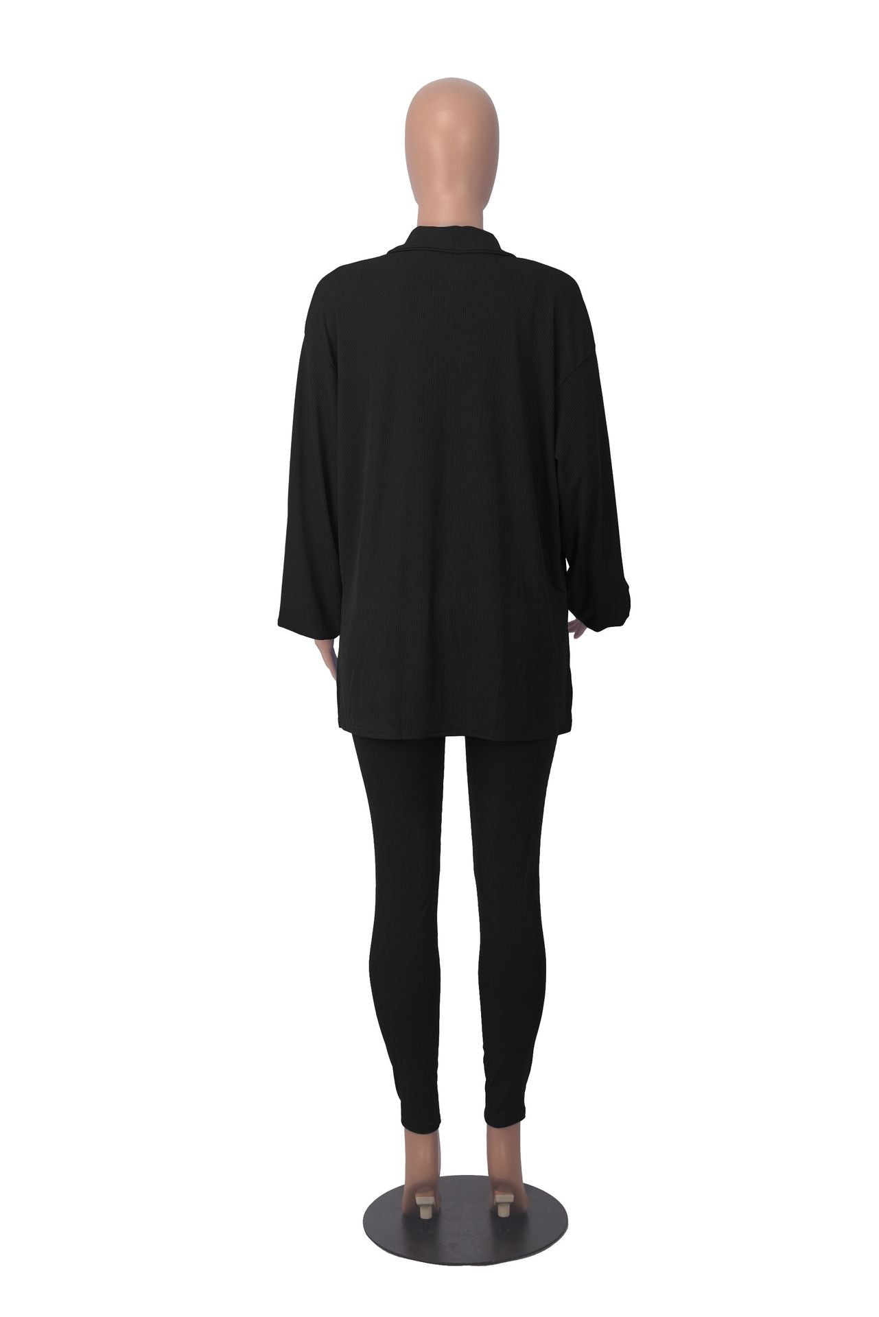 LADIES 3 PIECE PANTS SET             BLACK / APRICOT / BLUE / GREEN            (SIZE  S - XL)
