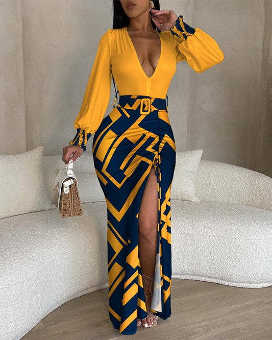 LADIES DRESS                  YELLOW                   (SIZE  S - 2XL)