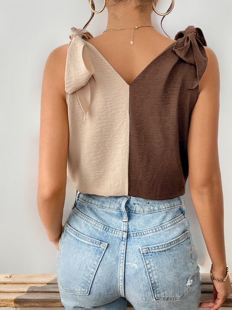 LADIES V-NECK BODYSUIT                  BLACK / BROWN / GREEN                 (SIZE  S - XL)