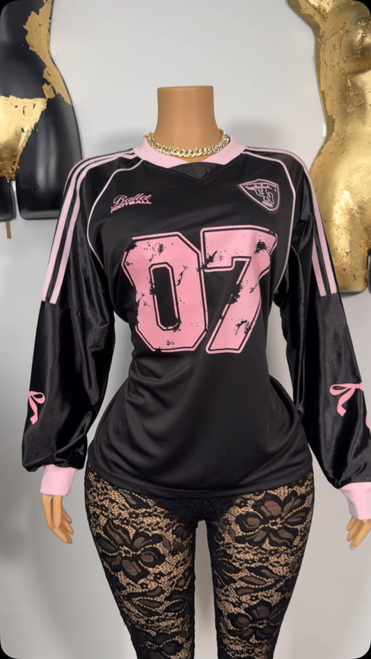 LADIES LONG SLEEVE T-SHIRT                  BLACK                (FREE SIZE)
