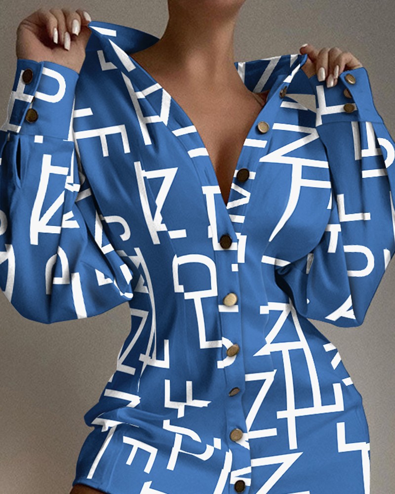 LADIES LONG SLEEVE BLOUSE / SHIRT                 BLUE                  (SIZE  S - 2XL)