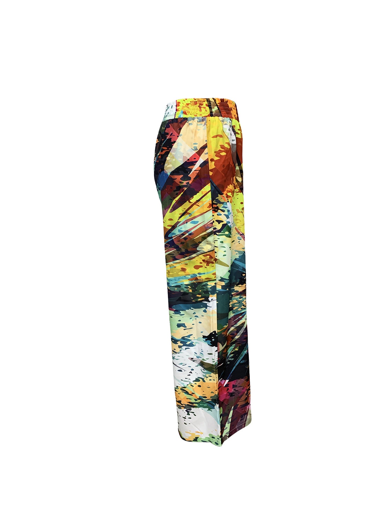 LADIES WIDE LEG CASUAL PANTS                      (SIZE  S - 2XL)