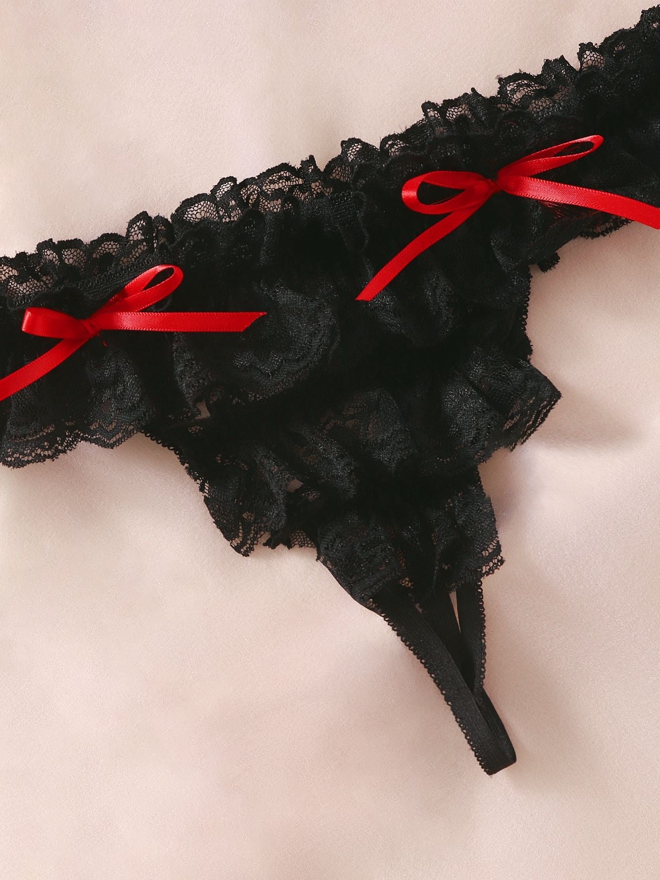 LADIES TWO PIECE LACE BRA SET LINGERIE                        BLACK                            (SIZE  XL - 4XL)