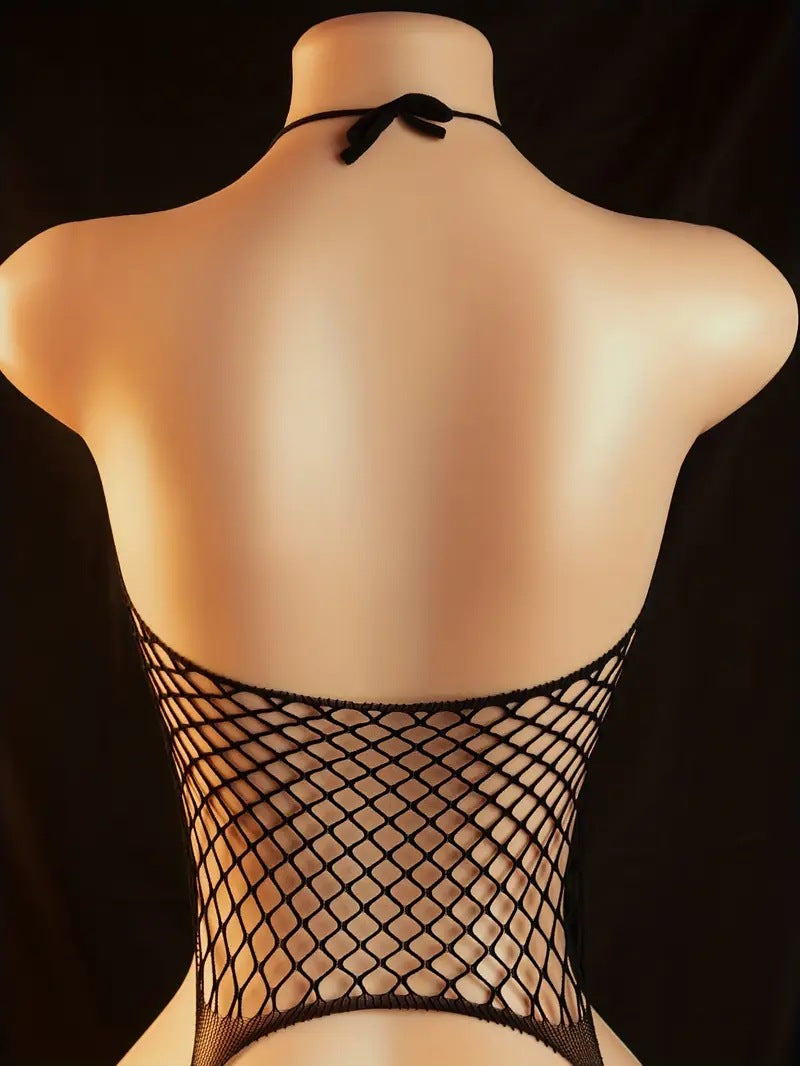 LADIES FISHNET BODYSTOCKING                        BLACK                       (FREE SIZE)