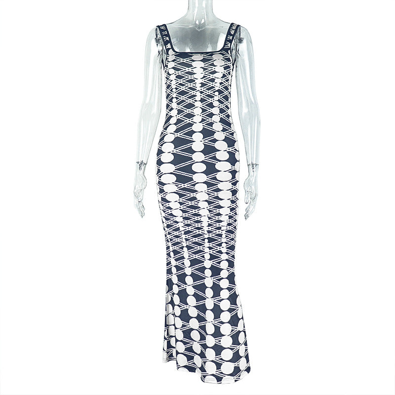 LADIES LONG DRESS                                  WHITE & BLACK                          (SIZE  S - L)