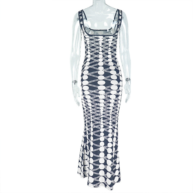 LADIES LONG DRESS                                  WHITE & BLACK                          (SIZE  S - L)