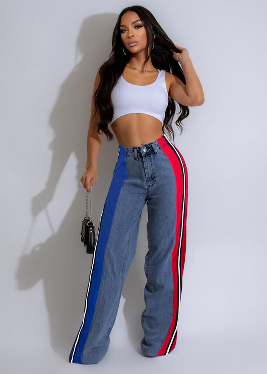 LADIES DENIM PANTS                              5 DIFFERENT COLOURS                                        (SIZE  S - 2XL)