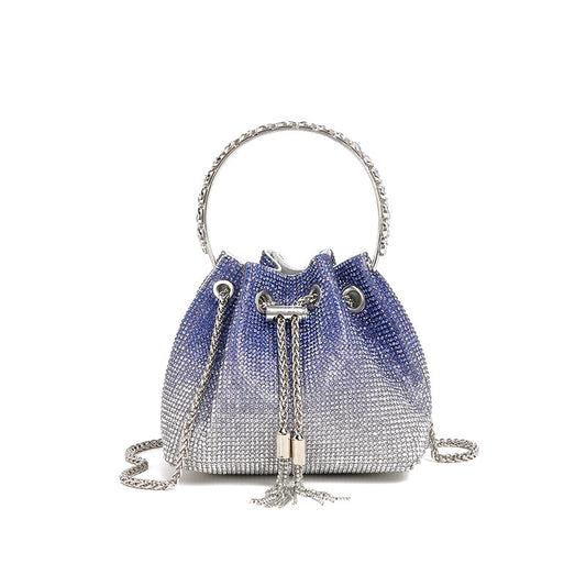 LADIES HANDBAG                                          BLUE                                                 (17CM)